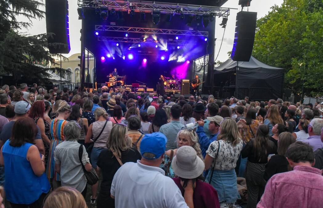 City Park reached its 10,000-person capacity on Saturday night at Festivale 2019. Picture: Paul Scambler