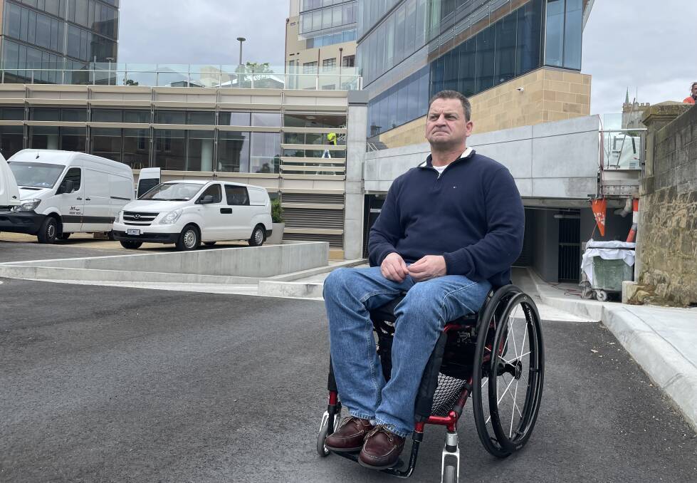 David Cawthorn's attempt to have disability access added to one side of the Hobart Parliament Square development has gone all the way to the High Court. Picture: Adam Holmes