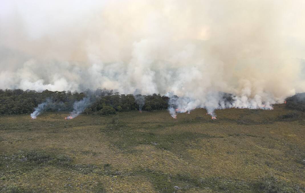 The last Tasmanian fire season was among the worst on record, including remote fires in the Wilderness World Heritage Area. Picture: NSW RFS