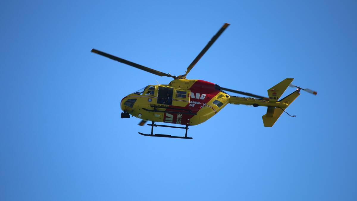 The driver was airlifted to the Royal Hobart Hospital in the Westpac Rescue Helicopter.