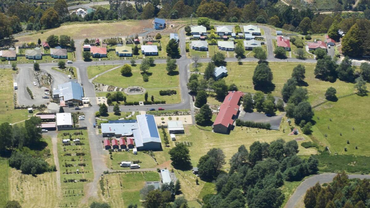 An aerial view of Tarraleah from 2016. Picture: supplied