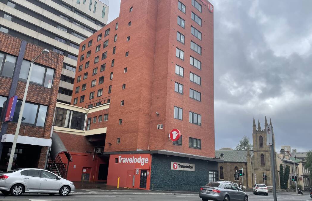A 31-year-old man was able to walk out of hotel quarantine in Hobart just hours after his arrival from Melbourne. It was not picked up on CCTV and he was not stopped by security. Picture: Adam Holmes