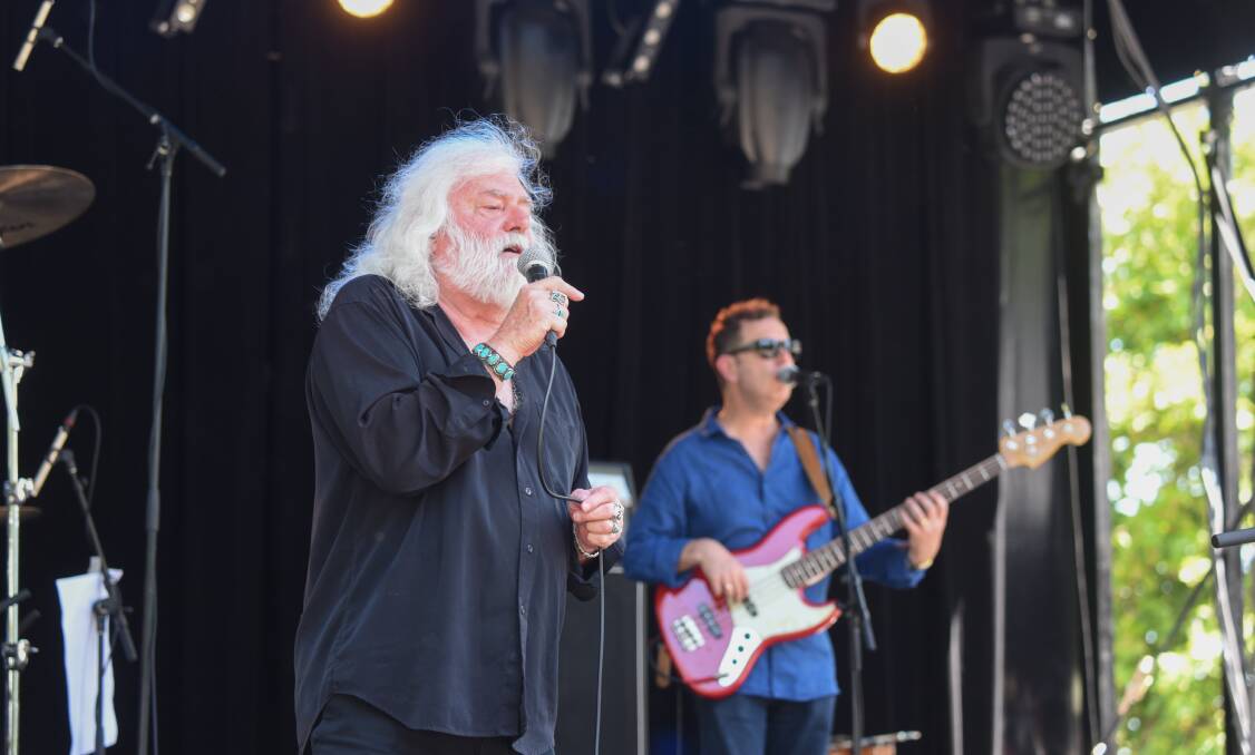 Brian Cadd on the main stage for Festivale on Sunday. Picture: Paul Scambler