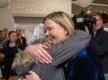 Bass MHR Bridget Archer embraces her mother Marian Campbell on election night last month. She reflects on how the Liberals can appeal to Australian voters once again. Picture: Paul Scambler