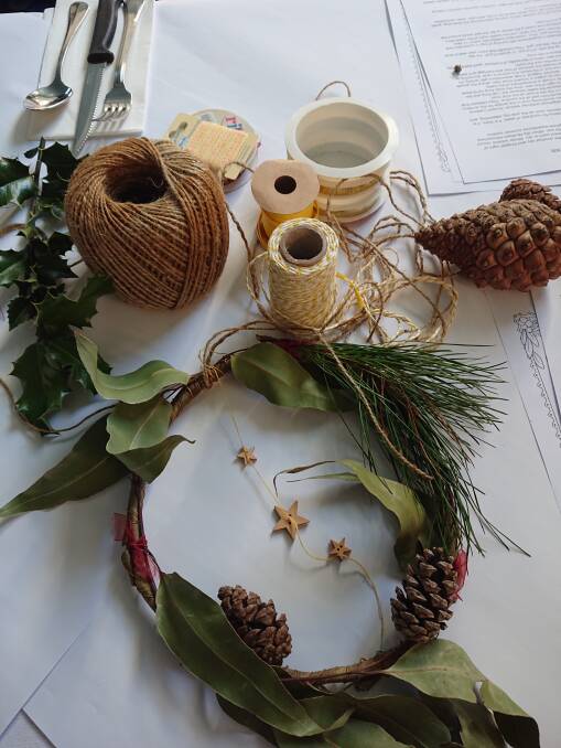 The Pagan network's craft group created wreaths out of natural items last week. Picture: Launceston Pagan Network