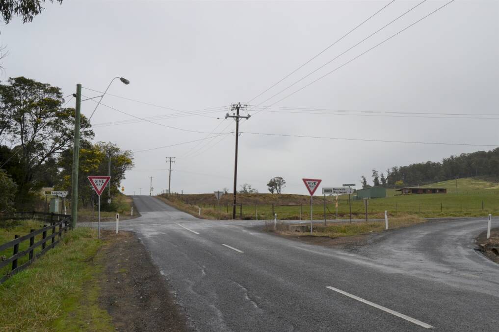 The approach from Long Plains Road to Bridgenorth Road - the path taken by a motorist on Saturday who was killed - along with a passenger - at the intersection. Picture: Adam Holmes