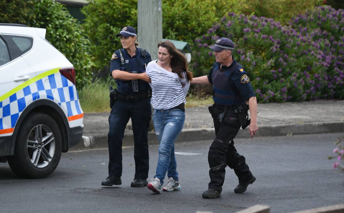 Mountney is taken into police custody at the end of the siege.