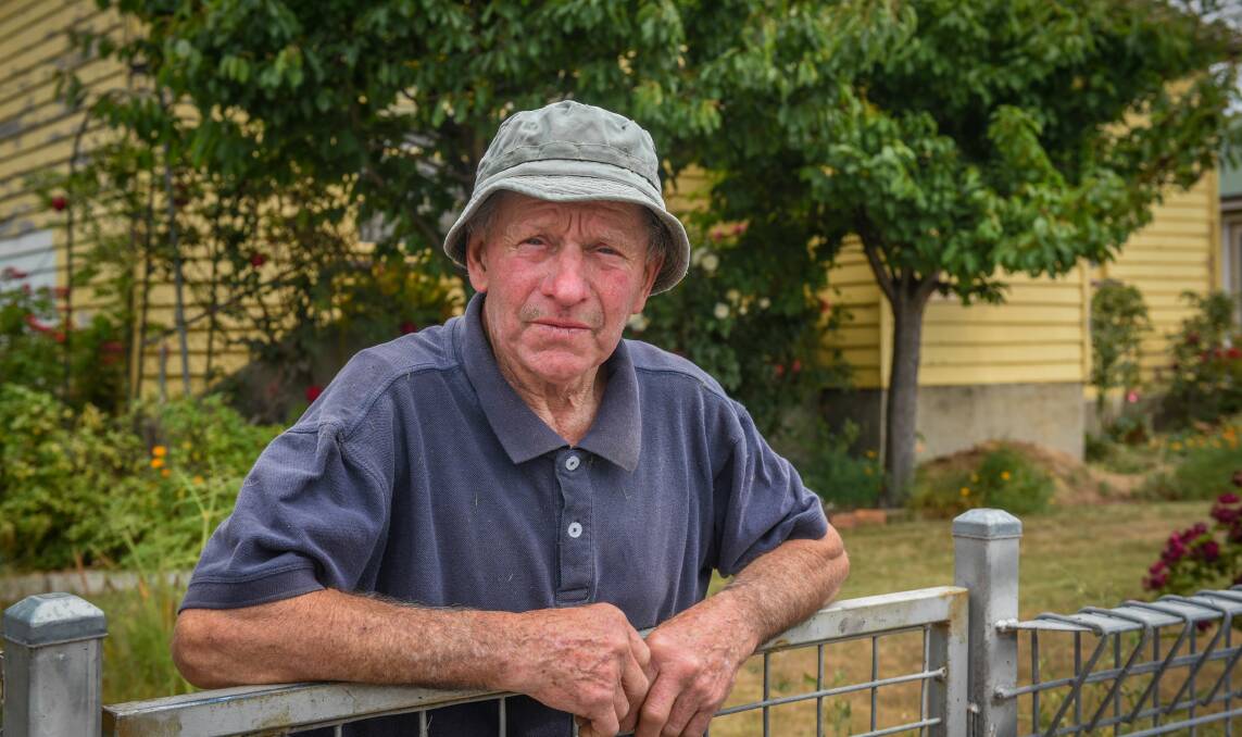 Keith is well known throughout the Fingal Valley for his love of gardening and his second-hand shop. Picture: Paul Scambler