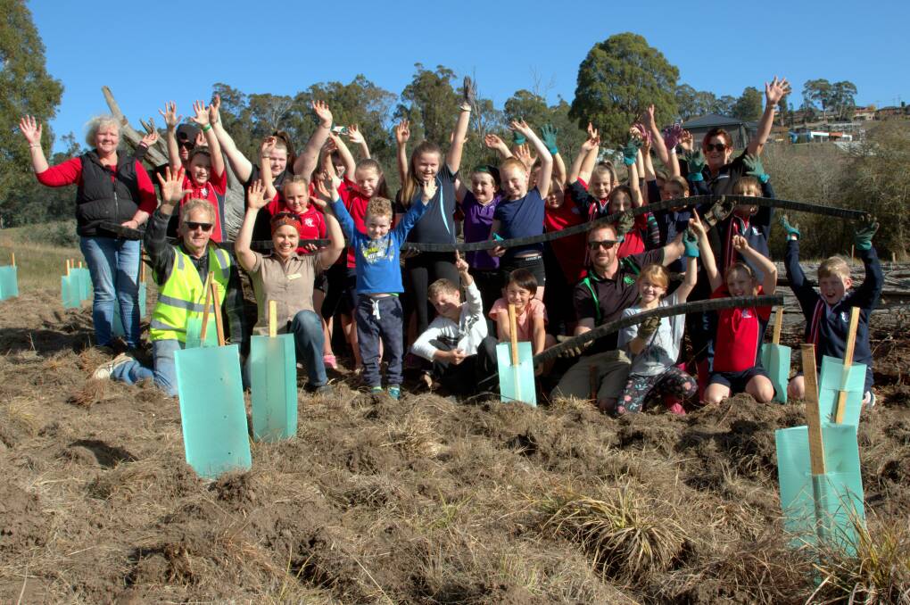 Volunteers take part in an event co-ordinated via the Tamar NRM.