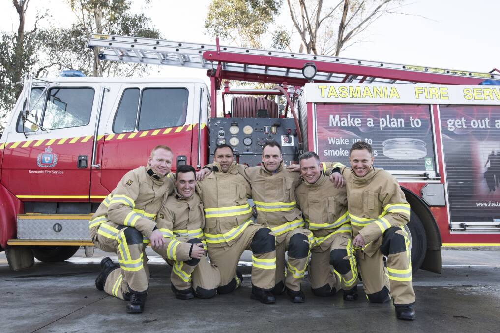 Graduates from the TFS training course Kenny Dunk, James Barnes, Watene Kuka, Scott Males, Alex Frandsen and Joel Marshall. Picture: Supplied