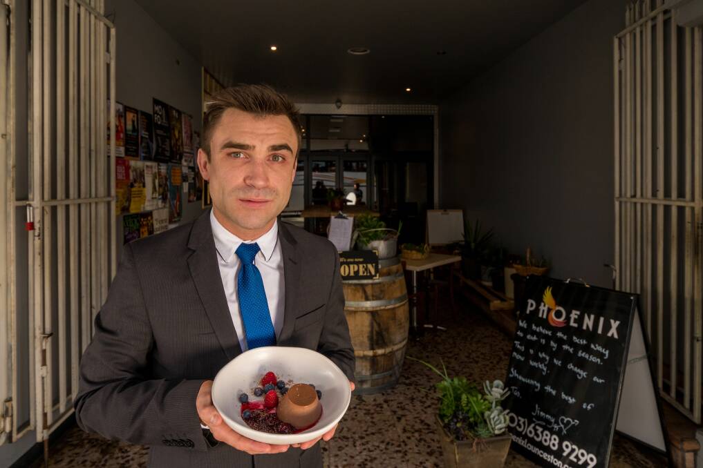 Phoenix opened on Brisbane Street nine months ago, the culmination of Jimmy Hoyle's recovery from trauma, drug abuse and homelessness. Picture: Phillip Biggs