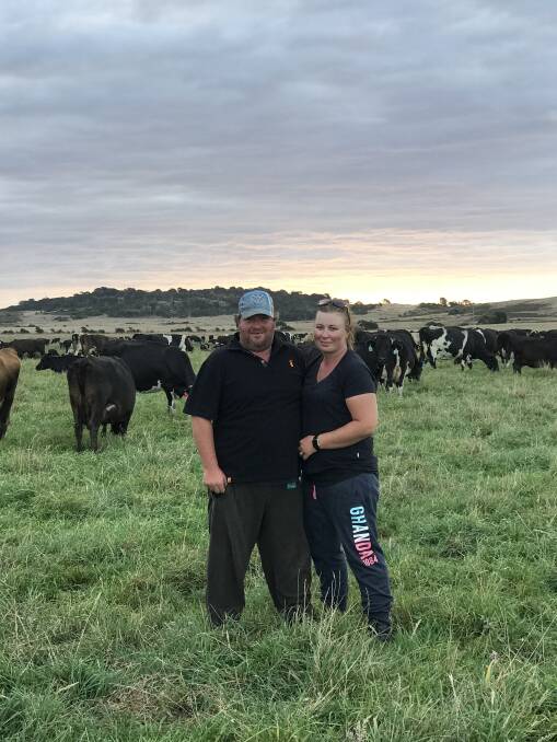 Damien and Brooke Cocker of Rushy Lagoon were the Share Dairy Farmers of the Year. Picture: Supplied