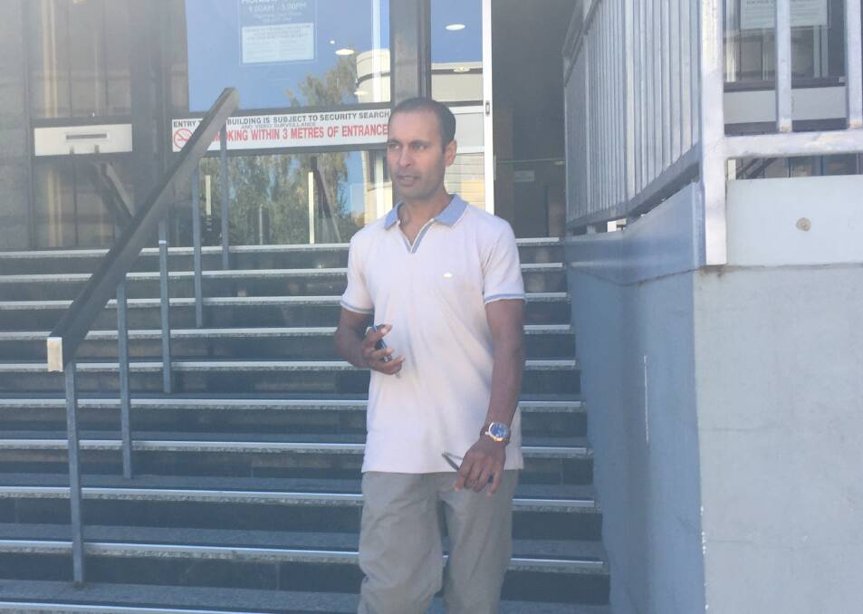 Gaurav Endlay, the father of Charlotte Lukendlay, outside the Launceston Magistrates Court during the coronial inquest.