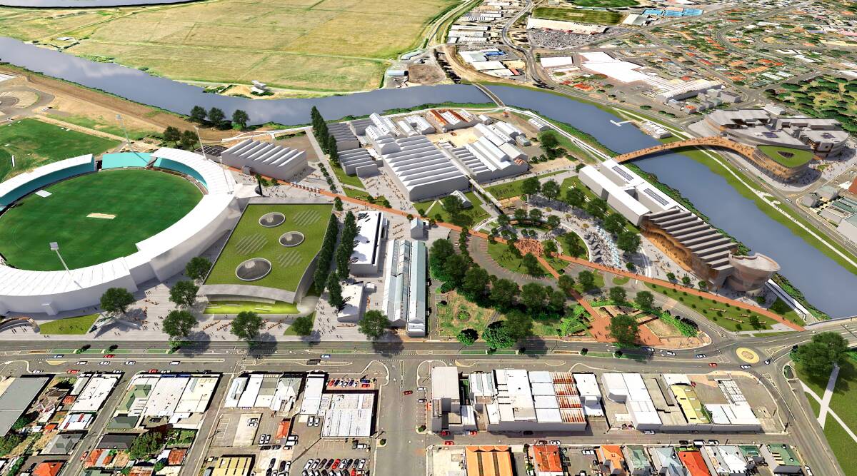 An artist's impression of the UTAS Inveresk campus once the relocation is complete.
