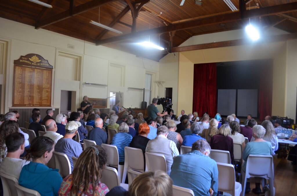 A Central Highlands Council meeting in Bothwell featured emotive speeches from individuals opposed to the Lake Malbena proposal. Picture: Adam Holmes