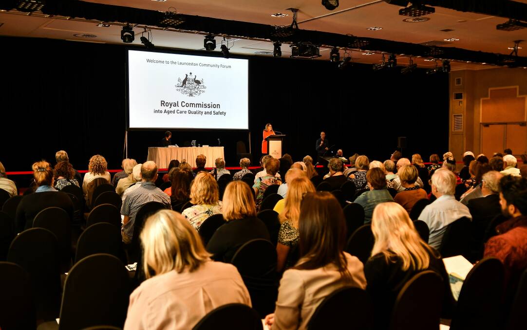 The Aged Care Royal Commission held a community forum in Launceston last month. Picture: Scott Gelston