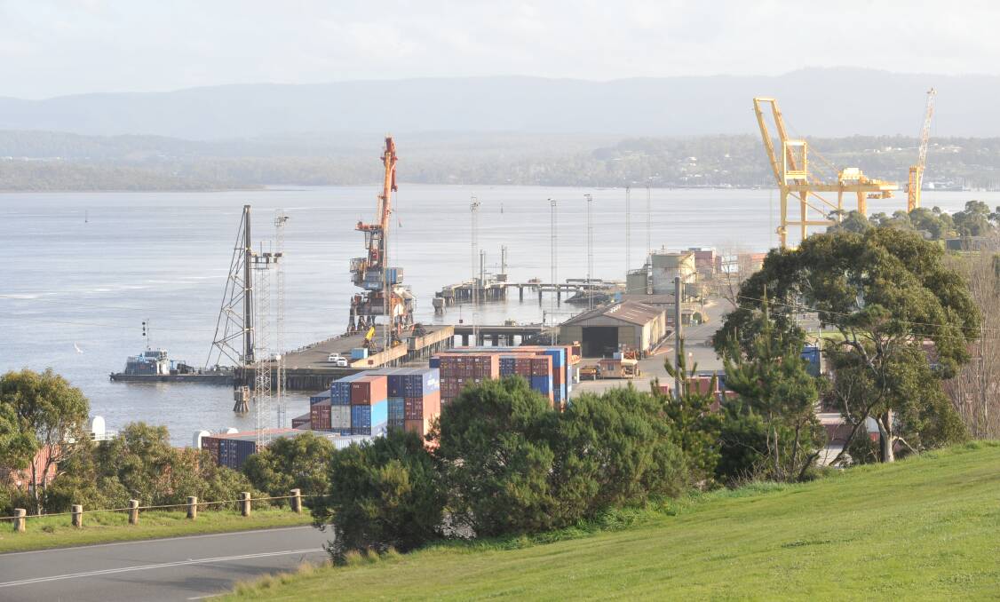 The deep port with access to water, power and labour makes Bell Bay an attractive location to establish a hydrogen production facility. Picture: Scott Gelston