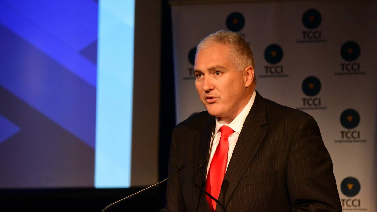 TCCI chief executive officer Michael Bailey believes a Tasmanian AFL team would not have much trouble finding a major sponsor - but ongoing costs could be a concern.