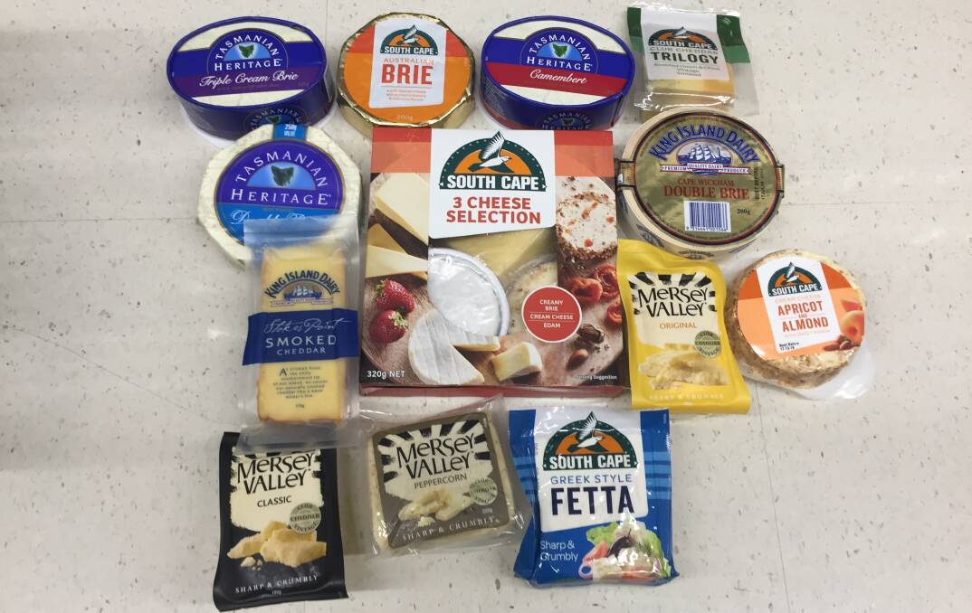 Some of Tasmania's best-known specialty cheese brands are included in Canadian dairy giant Saputo's $280 million takeover bid of Lion Dairy and Drink's cheese assets. Picture: Adam Holmes