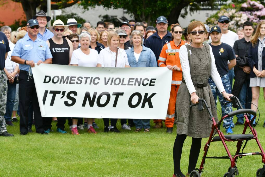 Deborah Thomson, who lives near Burnie, spent years in lockdown in her own home as a result of a violent partner. Picture: Brodie Weeding