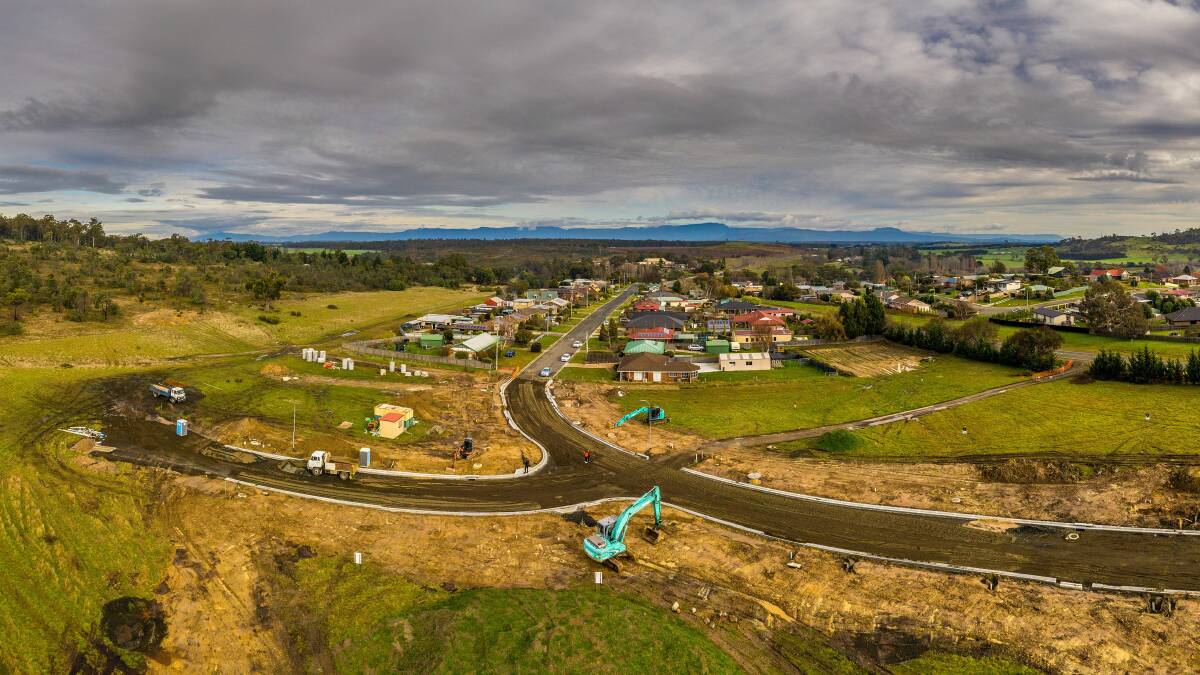 A housing development in Hadspen, south-west of Launceston. Should developers be required to include a certain percentage of social housing? Picture: Phillip Biggs