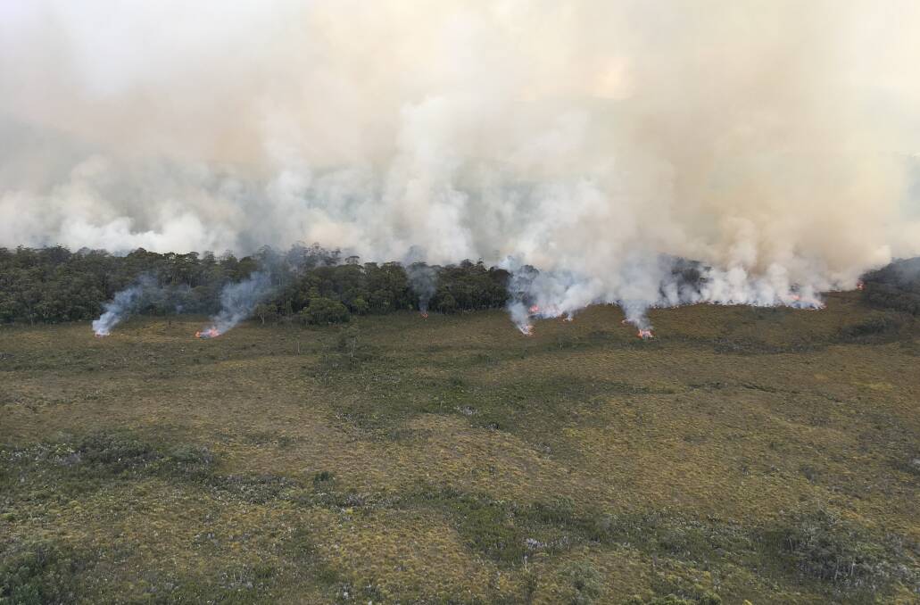 The 2018/19 bushfire season burned about 3 per cent of Tasmania's land mass, including ancient vegetation in wilderness areas. Picture: NSW RFS