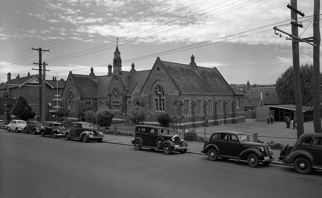An image of Launceston Junior Technical School in the 1940s where boys attended around years 7 to 10. Enrolment peaked at around 900 boys in the 1950s, before it relocated to Queechy High School. Picture: Supplied