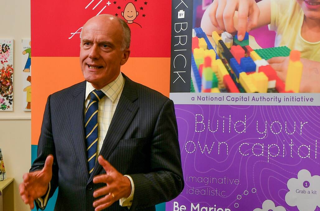 Tasmanian Liberal senator Eric Abetz discusses the end of the Holden brand while in Ravenswood on Tuesday. Picture: Scott Gelston