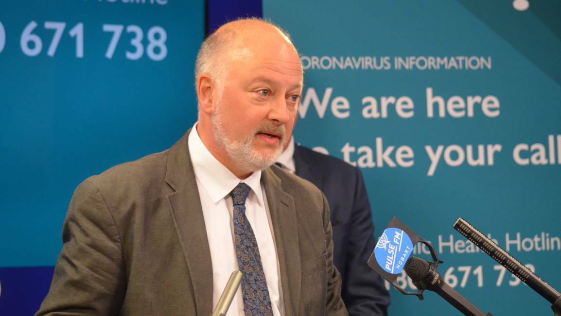 Director of public health Mark Veitch says it will still be many months before Tasmania can consider itself coronavirus-free.