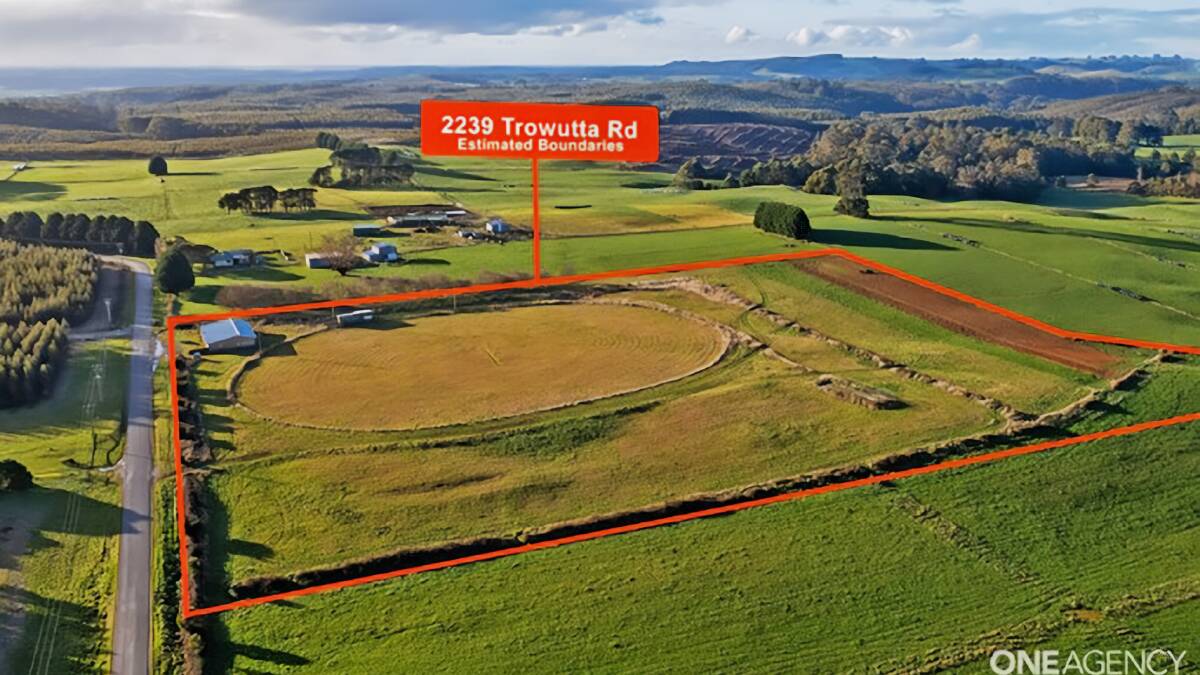Buy your own country footy oval complete with clubrooms, score box and even cricket nets. Pictures from One Agency Burnie