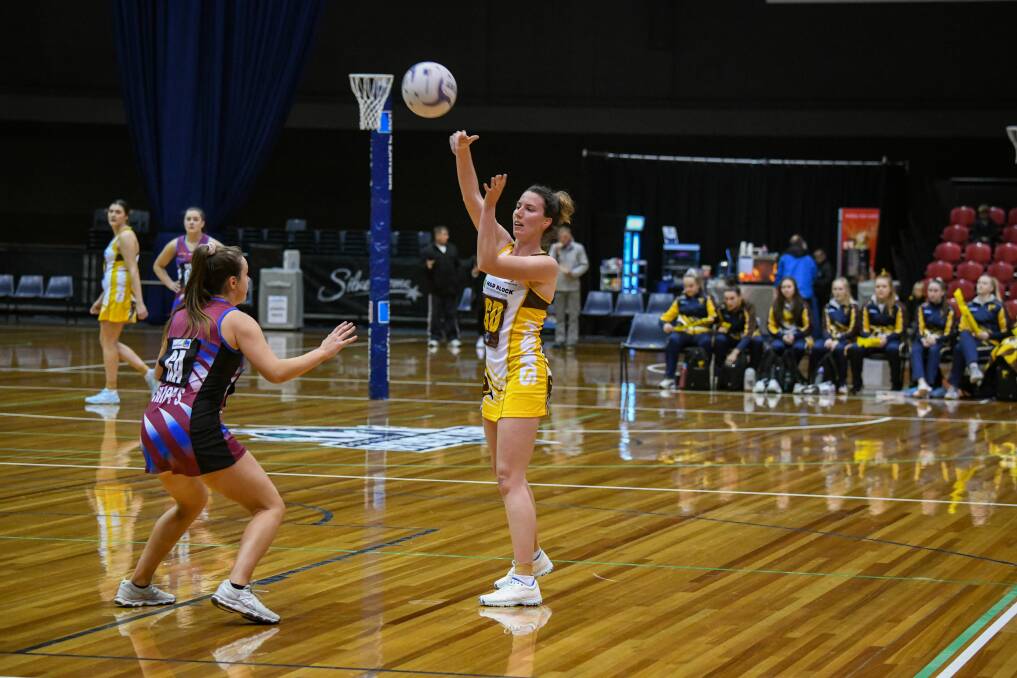 Tessa Coote against Cripps earlier this season. Picture: Paul Scambler