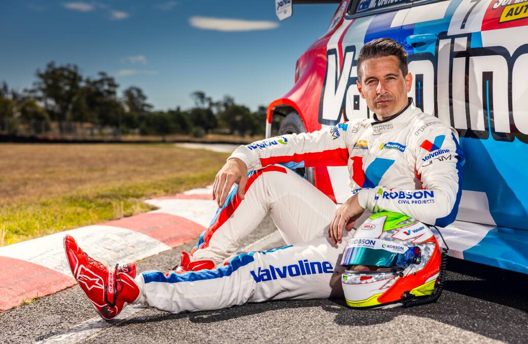 New colours: Supercars racer Michael Caruso will be racing in the TCRs aboard his Alfa Romeo Giulietta at Symmons Plains. Picture: Daniel Kalisz