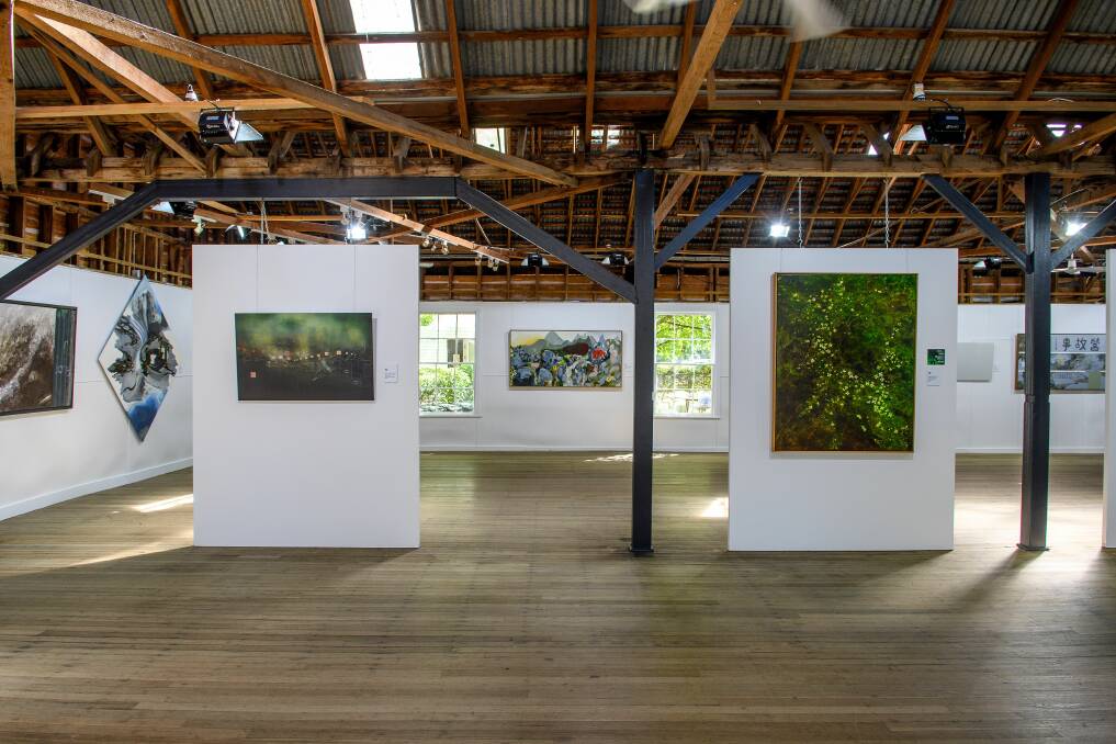 Displays from 2018's Glover Prize at Falls Park Pavilion. Picture: Scott Gelston.