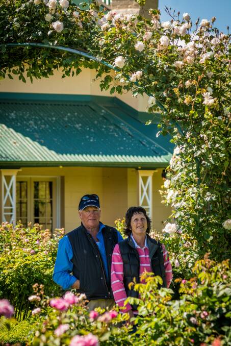 A flowery afternoon: Strathmore open garden, Frank and Debbie Davey, of Nile. Picture: Phillip Biggs.