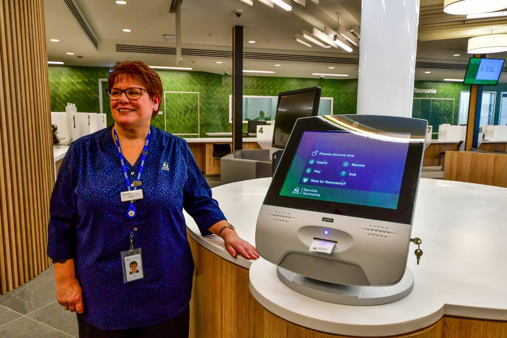Customer service officer Carol Olendrowsky has worked for Service Tas for 21 years. She said she and her colleagues had input into how the new Service Tas office to run it effectively.