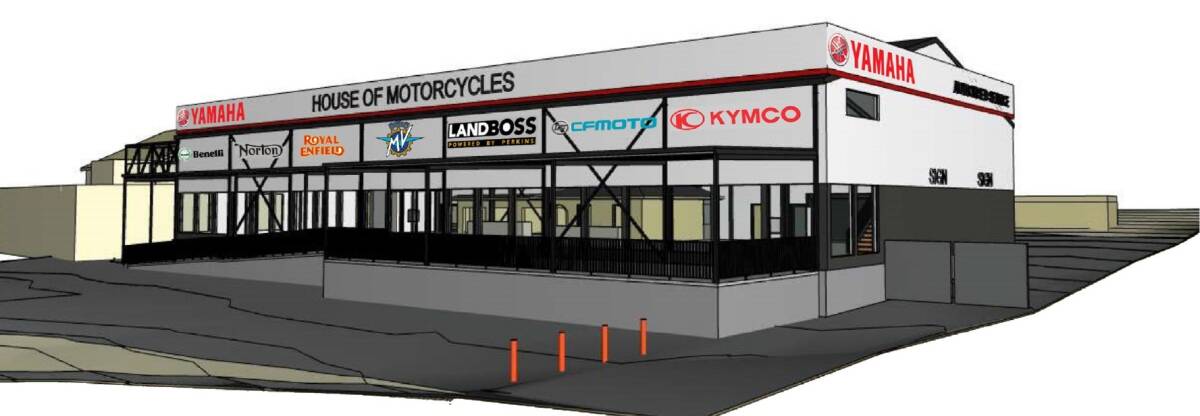 Revving up: A design of the new House of Motorcycles building at Richardson's Harley Davidson. Picture: supplied