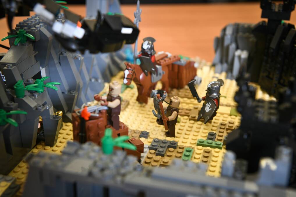 A Lego creation of Ptolemy Torney, 10, displaying a scene from The Lord of the Rings. Pictures: Paul Scambler