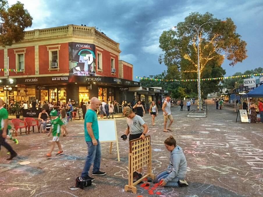Leederville Street, Perth's Open Street night is one of the initiatives launched by a Town Team. Picture: Leederville Connect Town Team