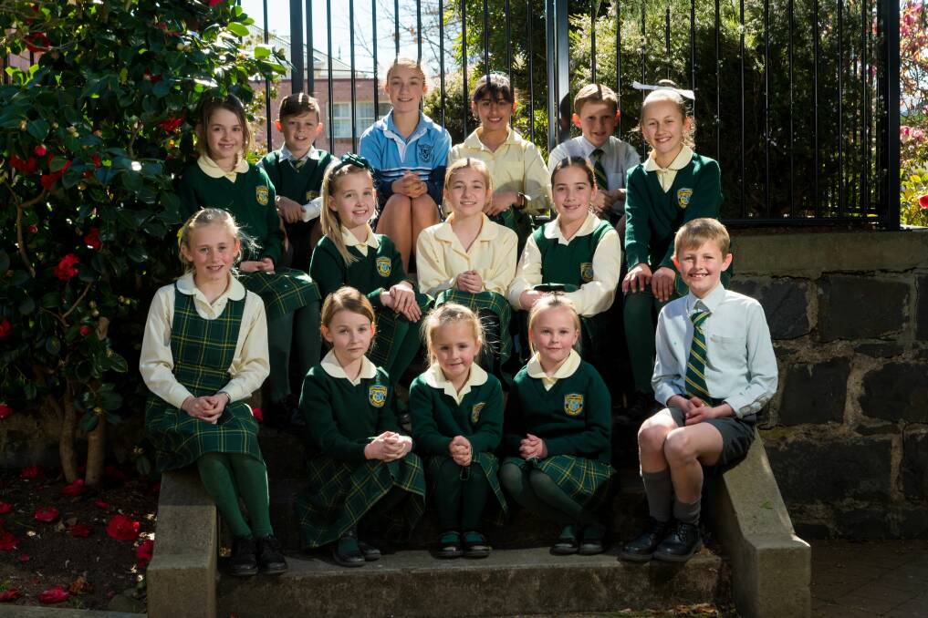 Leaping: Dance and drama pupils from St Thomas More's School: Alexis Harmey, Stella Rowe, Freya McArthur and Milly Ashdown, Oliver Mannion, Mary Boyle, Isobel Miller, Williow Campbell-Hodge, Macey Dwyer, Ella Mannion, Hugh Daly, Emily Crisp, Neveah Taylor, Max Pearce. Picture: Phillip Biggs
