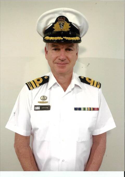 Honoured: Commander Gavin Dawe OAM has served in the Royal Australian Navy for 45 years. Picture: supplied