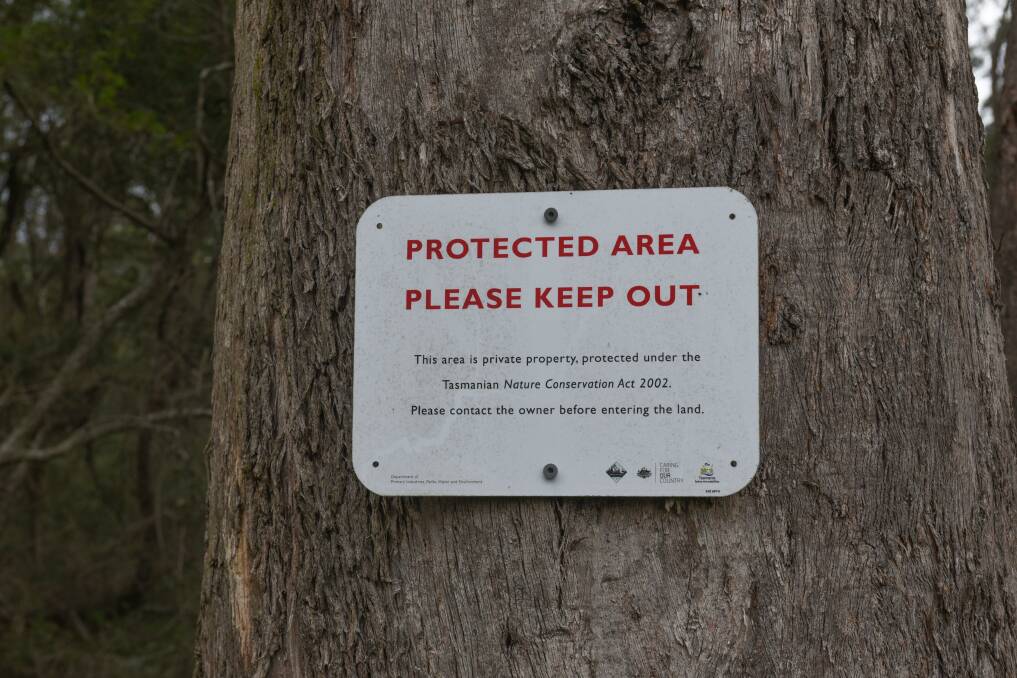 Troubling signs: A sign on the land designated as the new site for the Northern Regional Prison. Picture: Paul Scambler