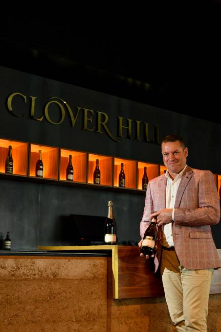 Virtual viticulture: Wine educator Ian White at Clover Hill will be guiding customers through the vineyard's cellar door and wine selection. Picture: Scott Gelston