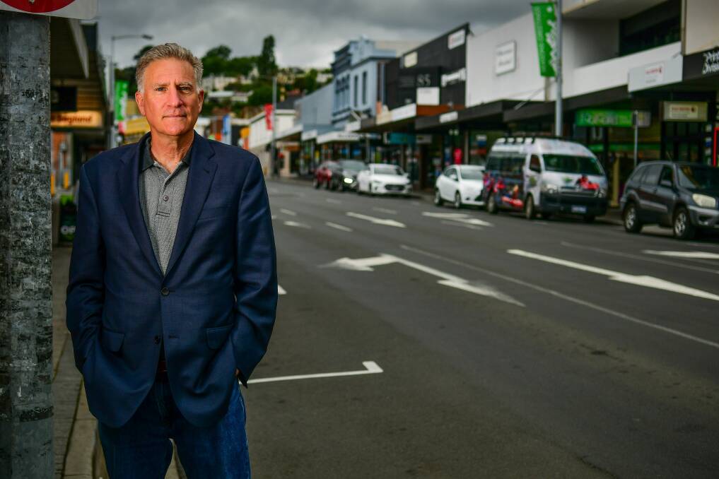Charge d'Affaires: James Carouso, of New York on York Street in Launceston. Picture: Scott Gelston. 