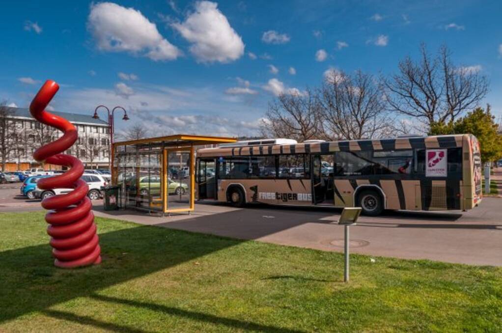 Tiger bus at Inveresk. Picture: Phillip Biggs
