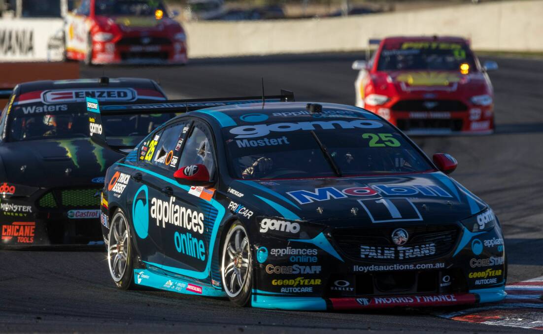 Mobil's Chaz Mostert won his first Supercars race in two years on Sunday. Picture: Supercars