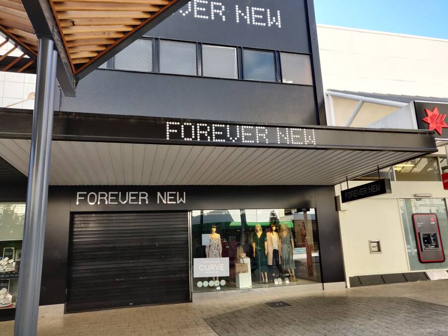 Forever New in the Brisbane Street Mall. Picture: Harry Murtough