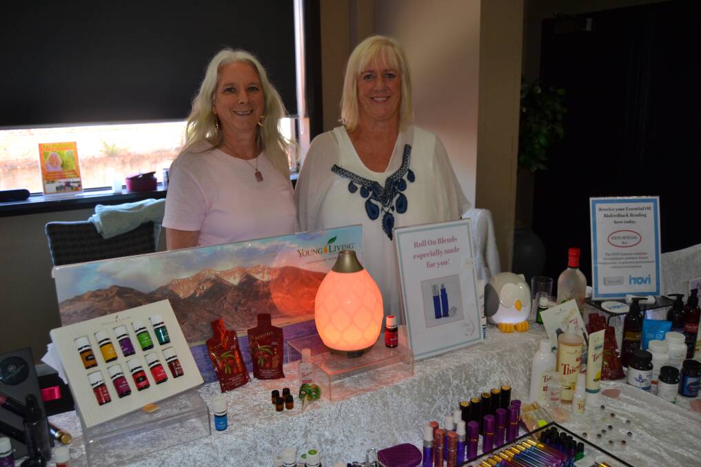 Exhibitors such as Kay Hamilton and Catherine Morse of Young Living Essential Oils were able to showcase their wares at the expo. Picture: Harry Murtough