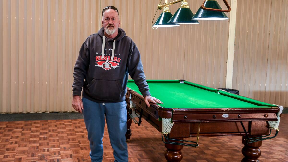 Launceston Workers Club president Peter Wallace. The venue faced permanent closure due to the pool table prohibition. Picture: Neil Richardson