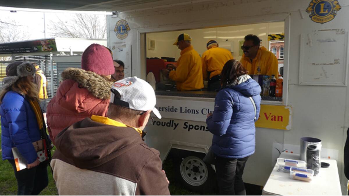 Fundraising: Riverside Lions Club's catering van that frequented sporting matches and events to raise money for campaigns. Picture: supplied