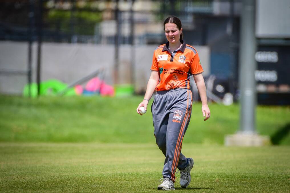 Tough pill: Raiders all-rounder Sophie Parkin played admirably on both sides of the crease against Clarence. Picture: Paul Scambler